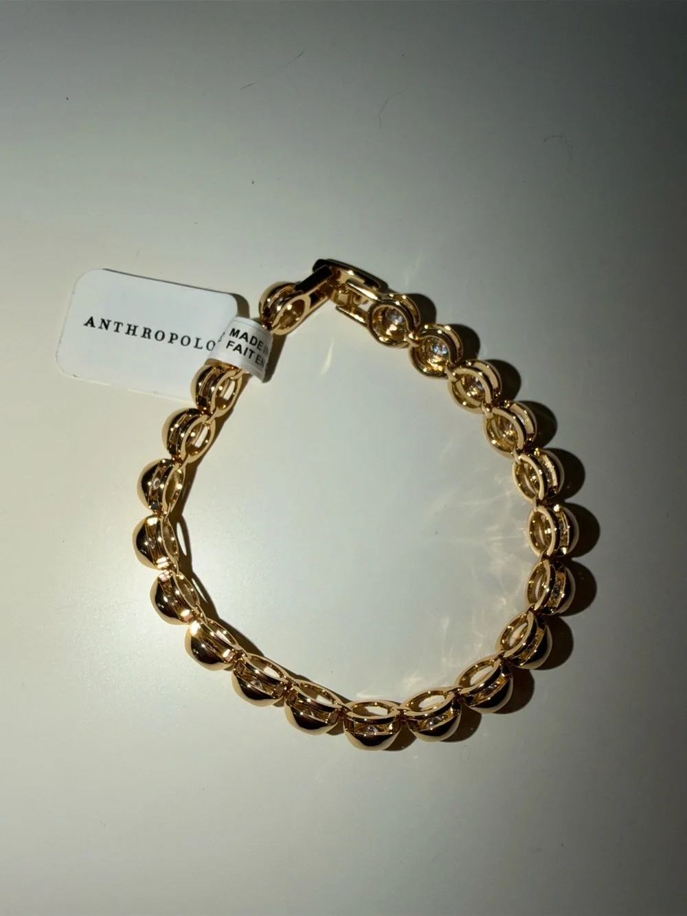 Crystal tennis bracelet
